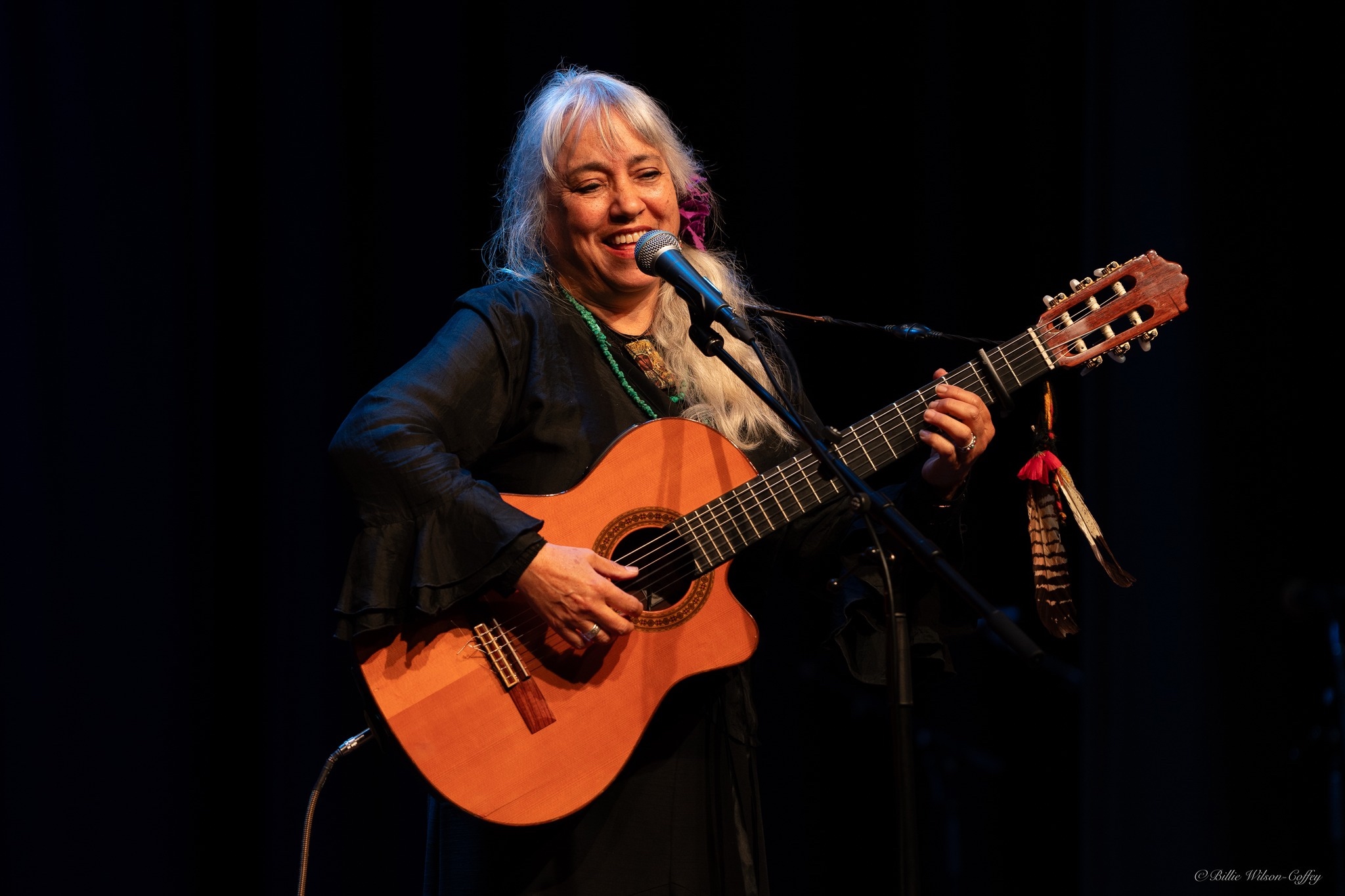 Kavisha Mazzella performing at Sandgate in 2024